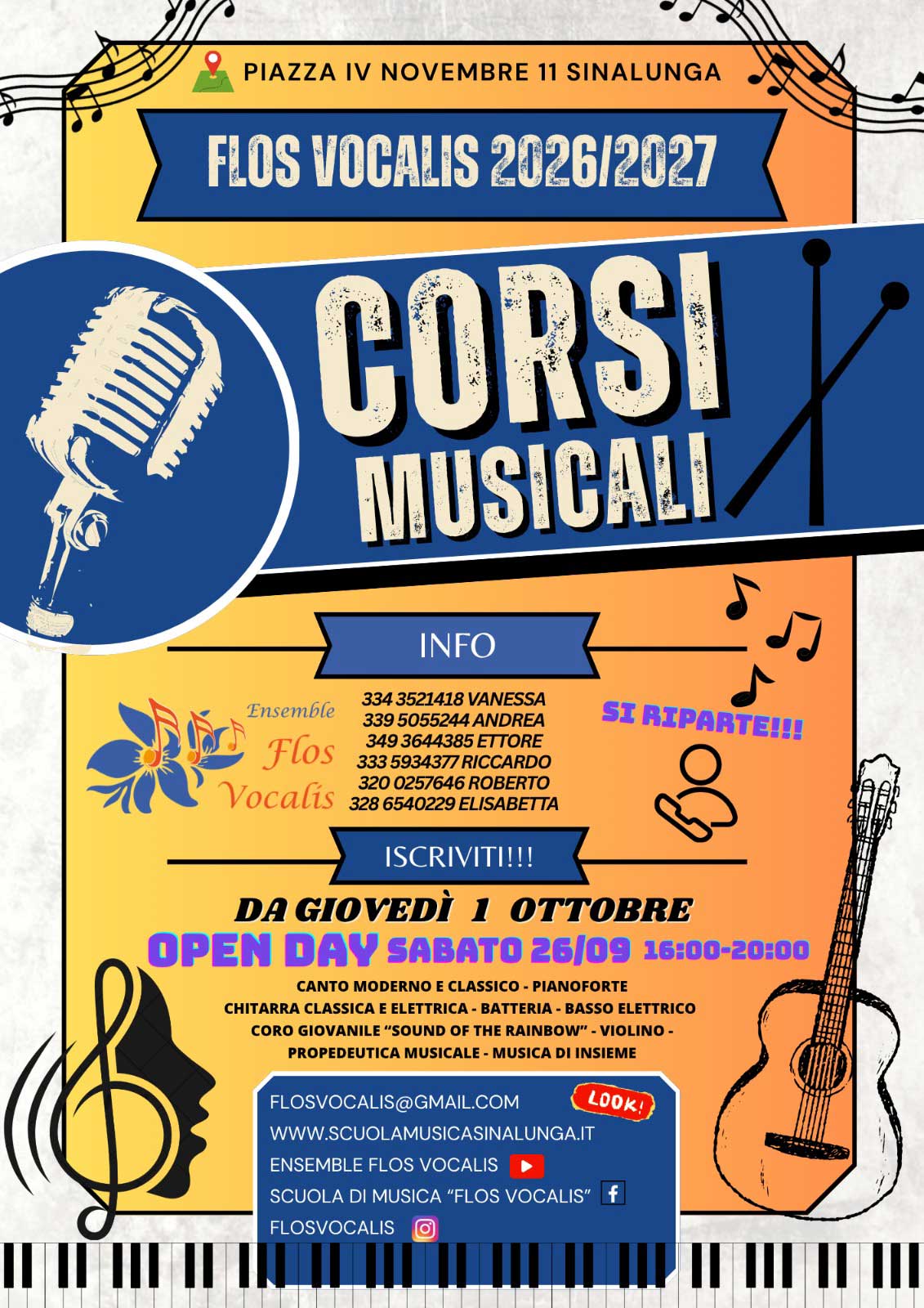 Open day scuola di musica Sinalunga